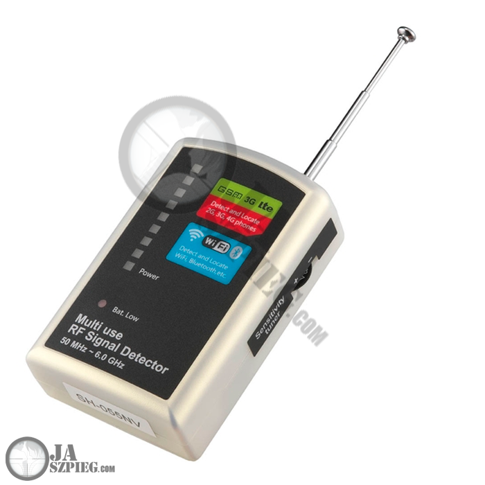 Wykrywacz podsłuchów - Kompaktowy wykrywacz kamer bezprzewodowych i podsłuchów - PRO WIFI 3G 4G RF Detektor - Suresafe - SH055NV