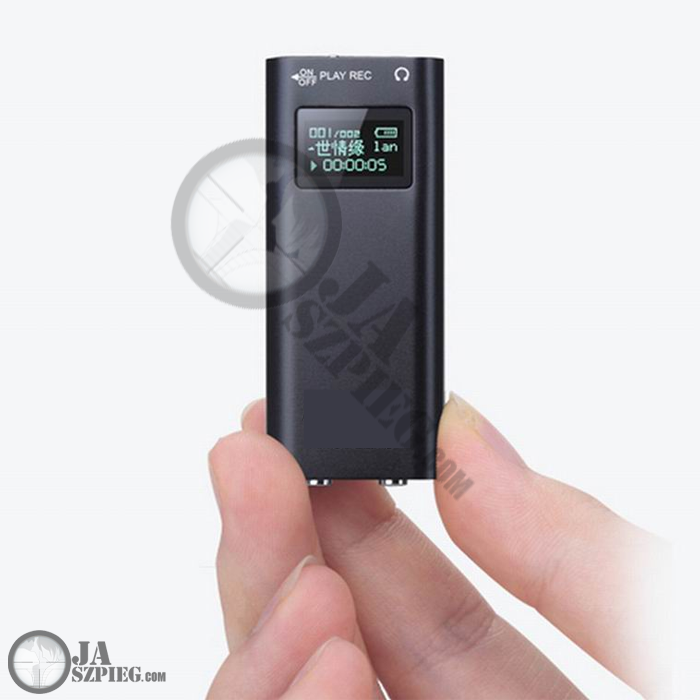 Miniaturowy dyktafon cyfrowy wyświetlacz LCD z funkcją aktywacji na dźwięk do zadań specjalnych - DY001X