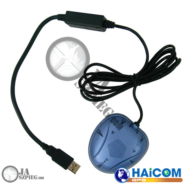 Antena GPS zewnętrzna do urządzeń do śledzenia satelitarnego - Odbiornik GPS USB - GPS USB external antenna – HI-204III USB – HAICOM